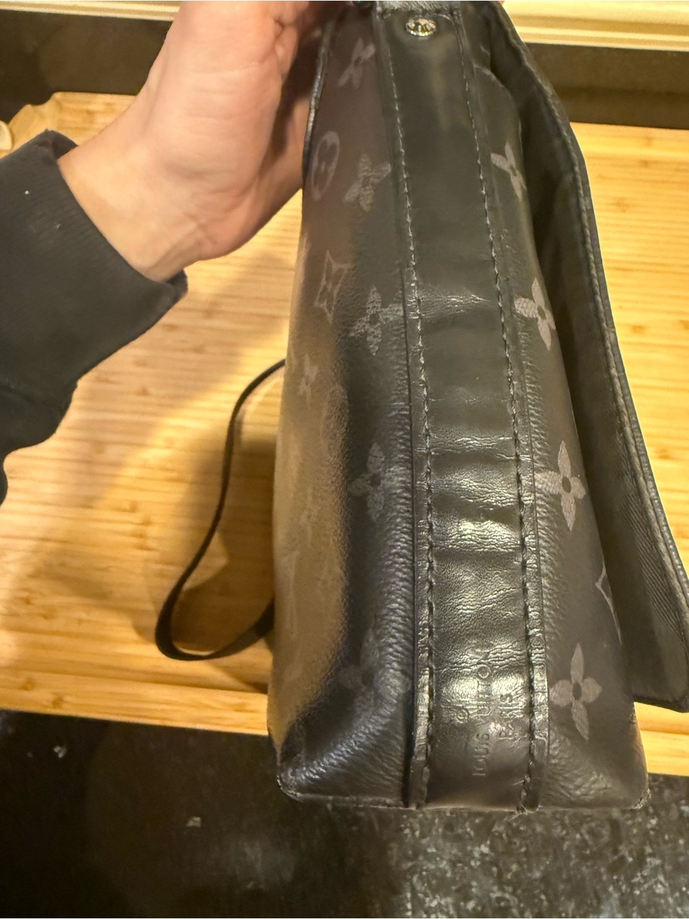 100% authentic  Louis Vuitton Men's Black Monogram eclipse Crossbody project bag - Picture 9 of 12